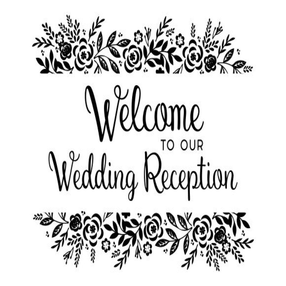 Reception Logo brand custom text design 